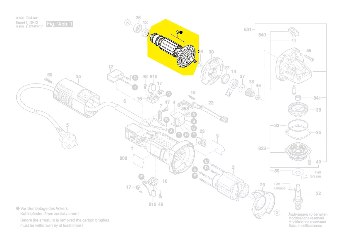 Induit réf. 1 604 010 BM9 Bosh